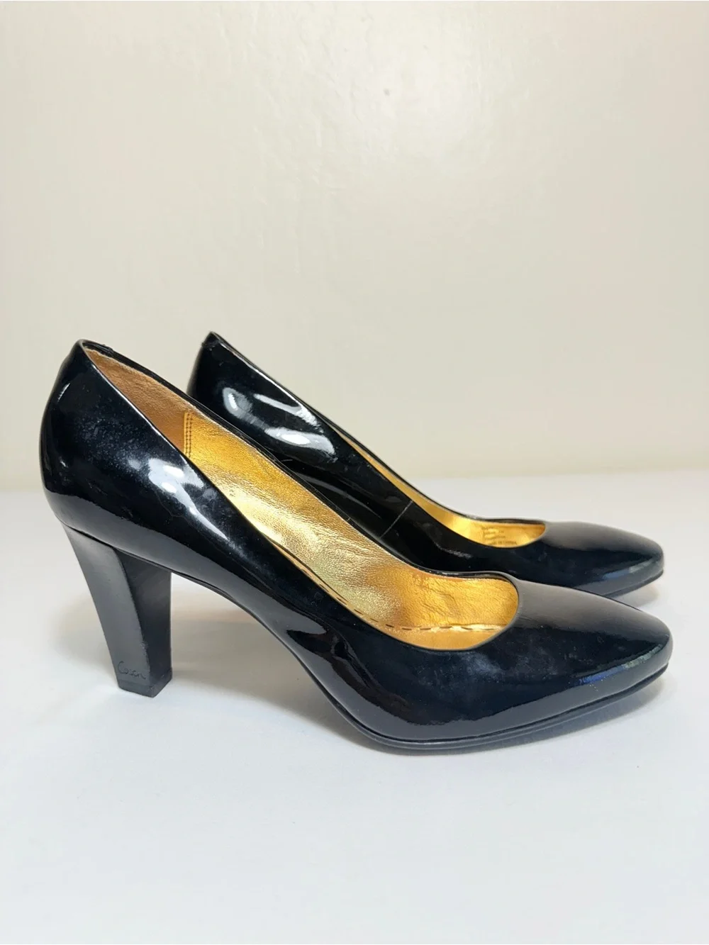 Coach Sheri A3945 Black Patent Leather Pumps Heels Women’s 7B
